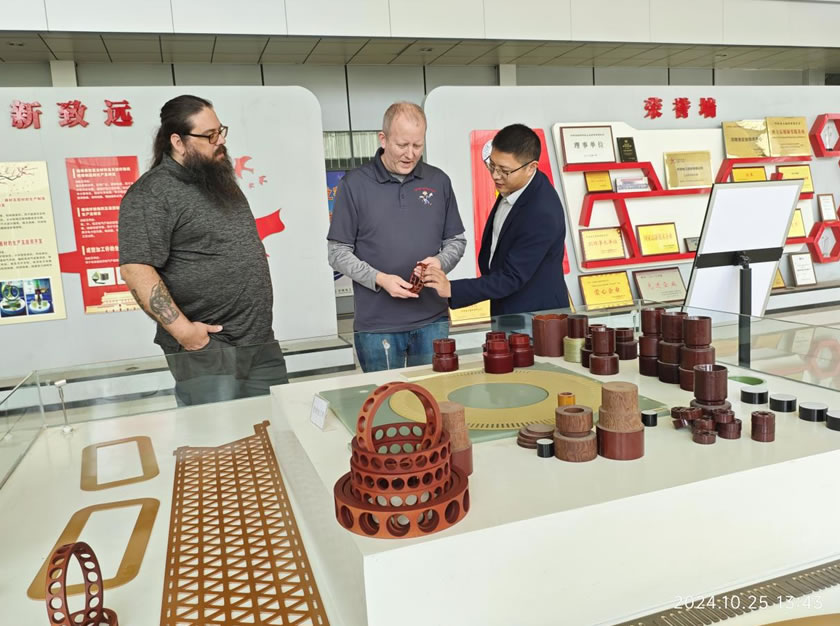 Customers visit the factory