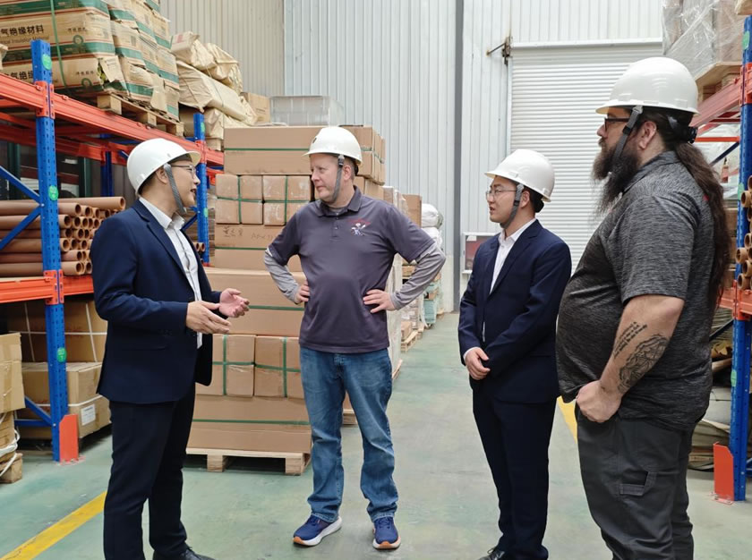 Customers visit the factory