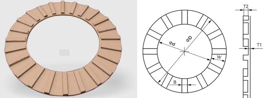 Iron yoke insulating end rings drawing