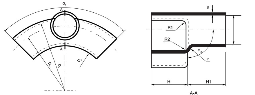 Lead Angle Ring Piece drawing